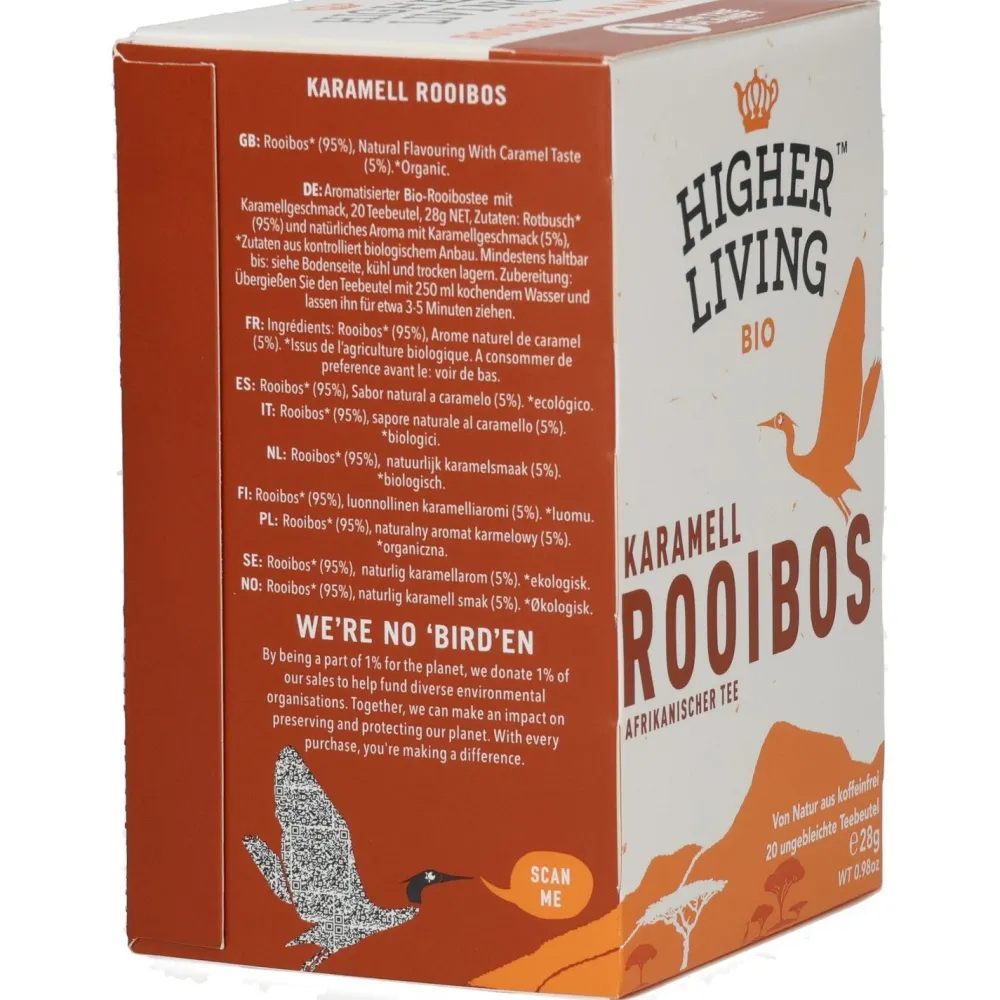 Higher Living™ Bio Karamell Rooibos Tee| Hot