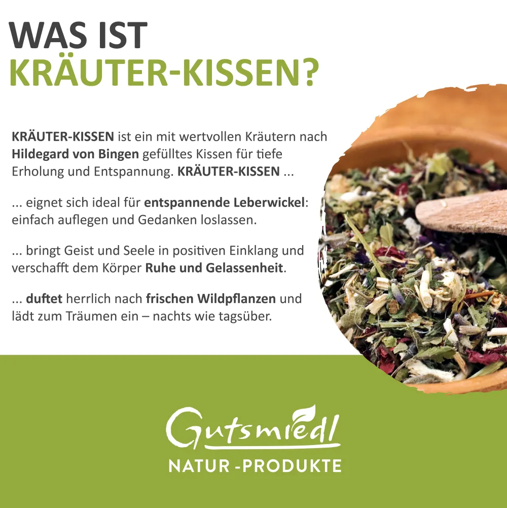 Hildegard von Bingen Kräuterkissen für Leberwickel> New