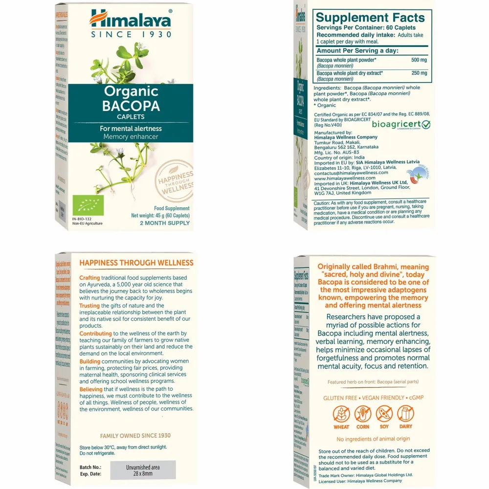 Himalaya Bio-Bacopa (Brahmi)> Online
