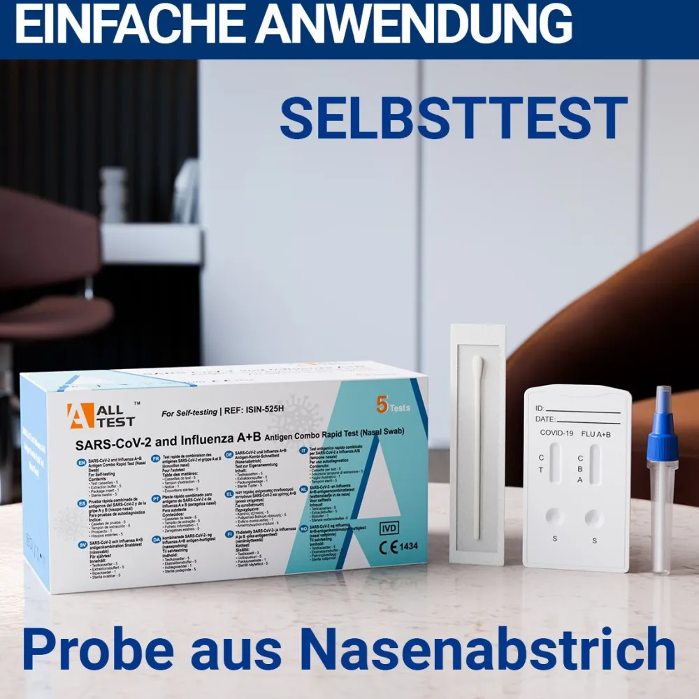 HIXO Covid-19 Corona & Influenza A+B Test 3in1| Best
