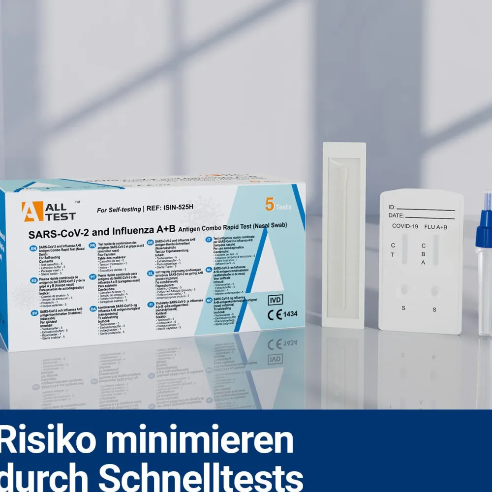 HIXO Covid-19 Corona & Influenza A+B Test 3in1| Best