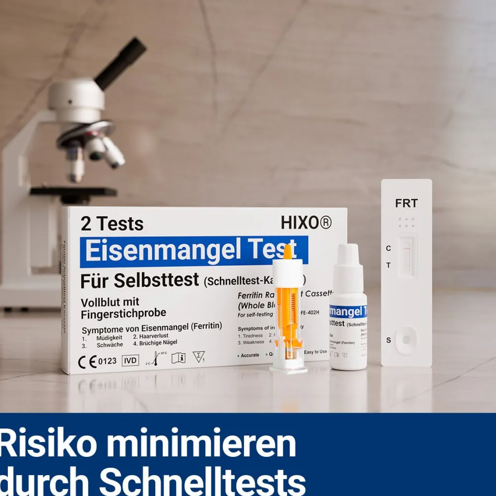 HIXO Eisenmangel (Ferritin) Selbsttest – Schnelltest| Online