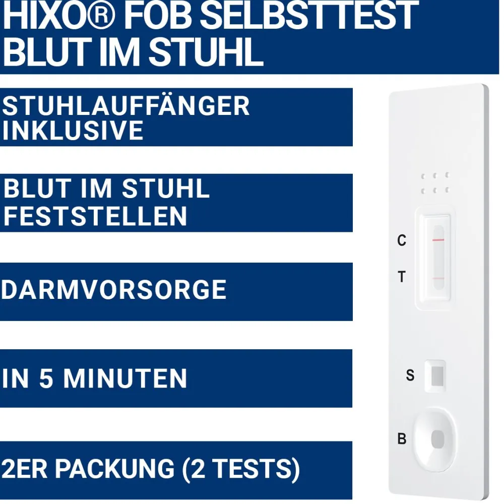 HIXO FOB Schnelltest - Darmkrebstest Früherkennung>