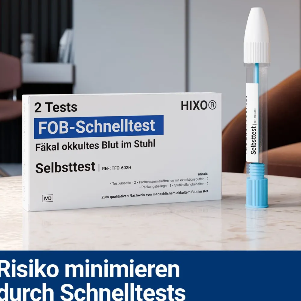 HIXO FOB Schnelltest - Darmkrebstest Früherkennung>