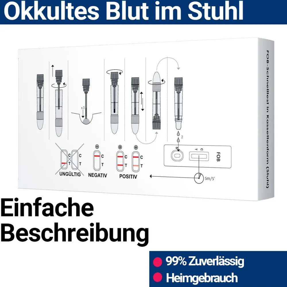 HIXO FOB Schnelltest - Darmkrebstest Früherkennung>
