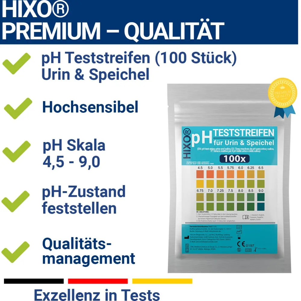 HIXO Indikator pH Speichel & Urin| Discount