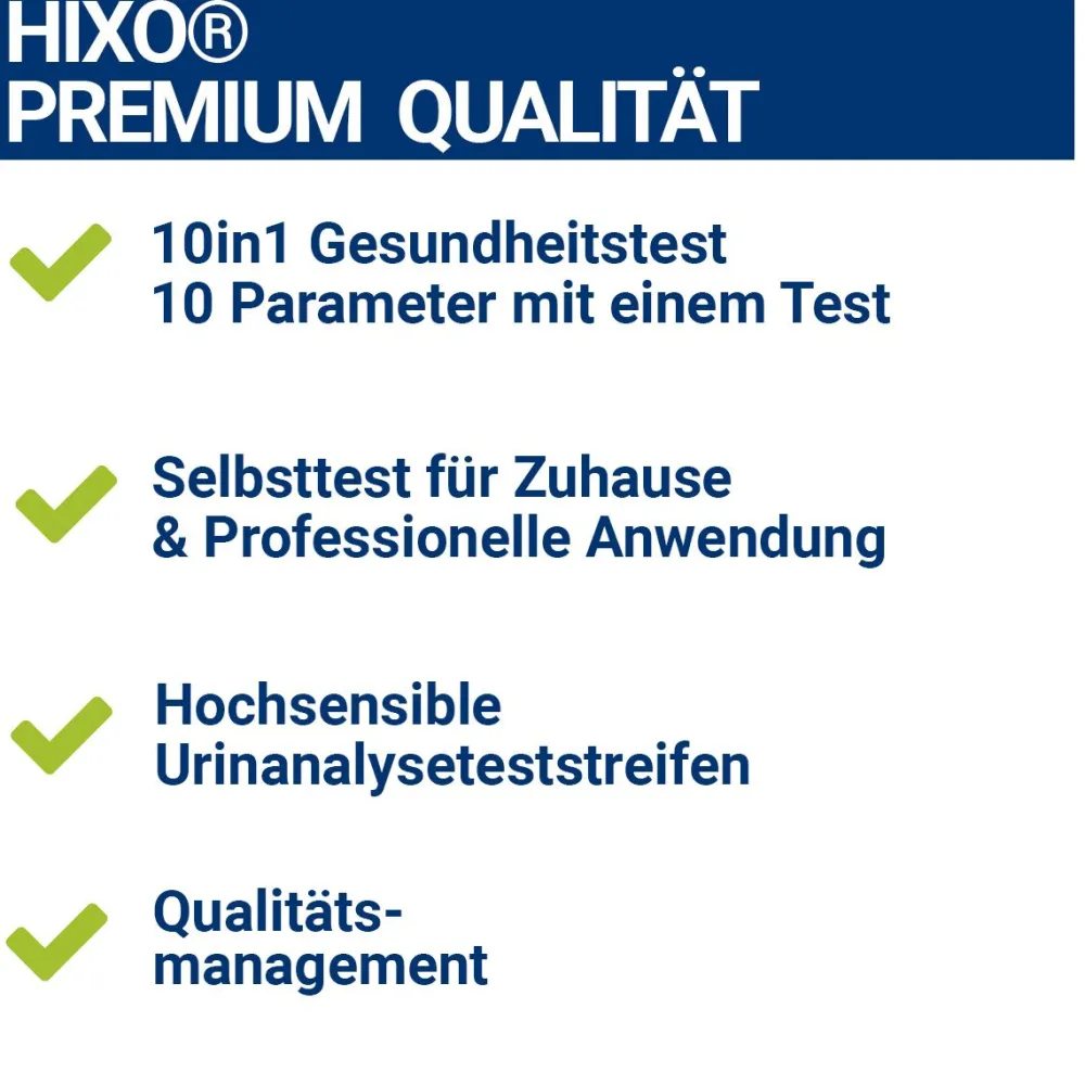 HIXO 10in1 Gesundheitstest Urin| Discount