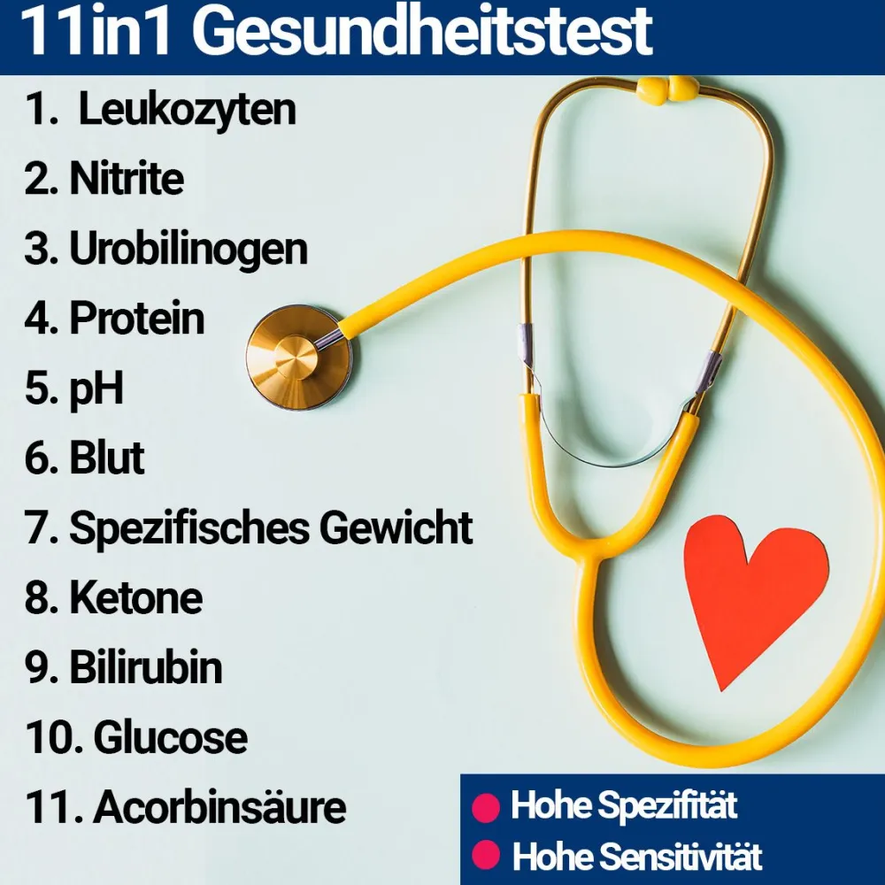 HIXO 11in1 Gesundheitstest Urin> Hot