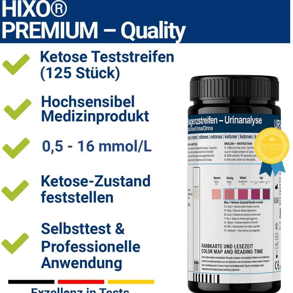 HIXO Ketone Teststreifen Urintest| Outlet