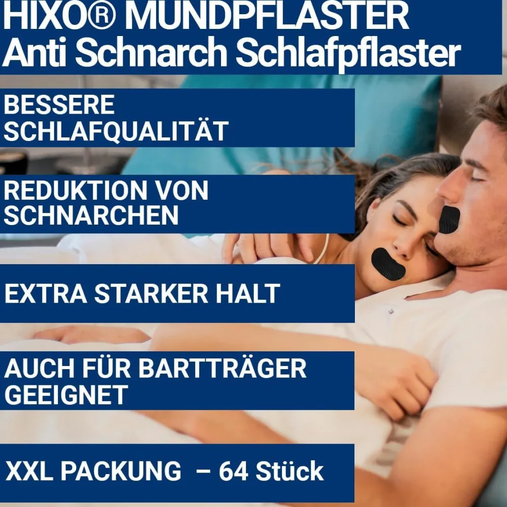 HIXO Mundpflaster Anti-Schnarchen – Extra Stark> Discount