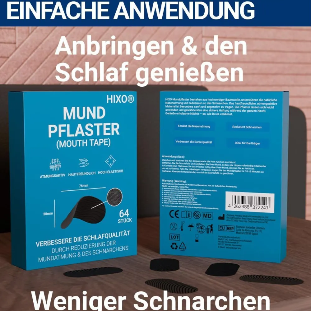 HIXO Mundpflaster Anti-Schnarchen – Extra Stark> Discount