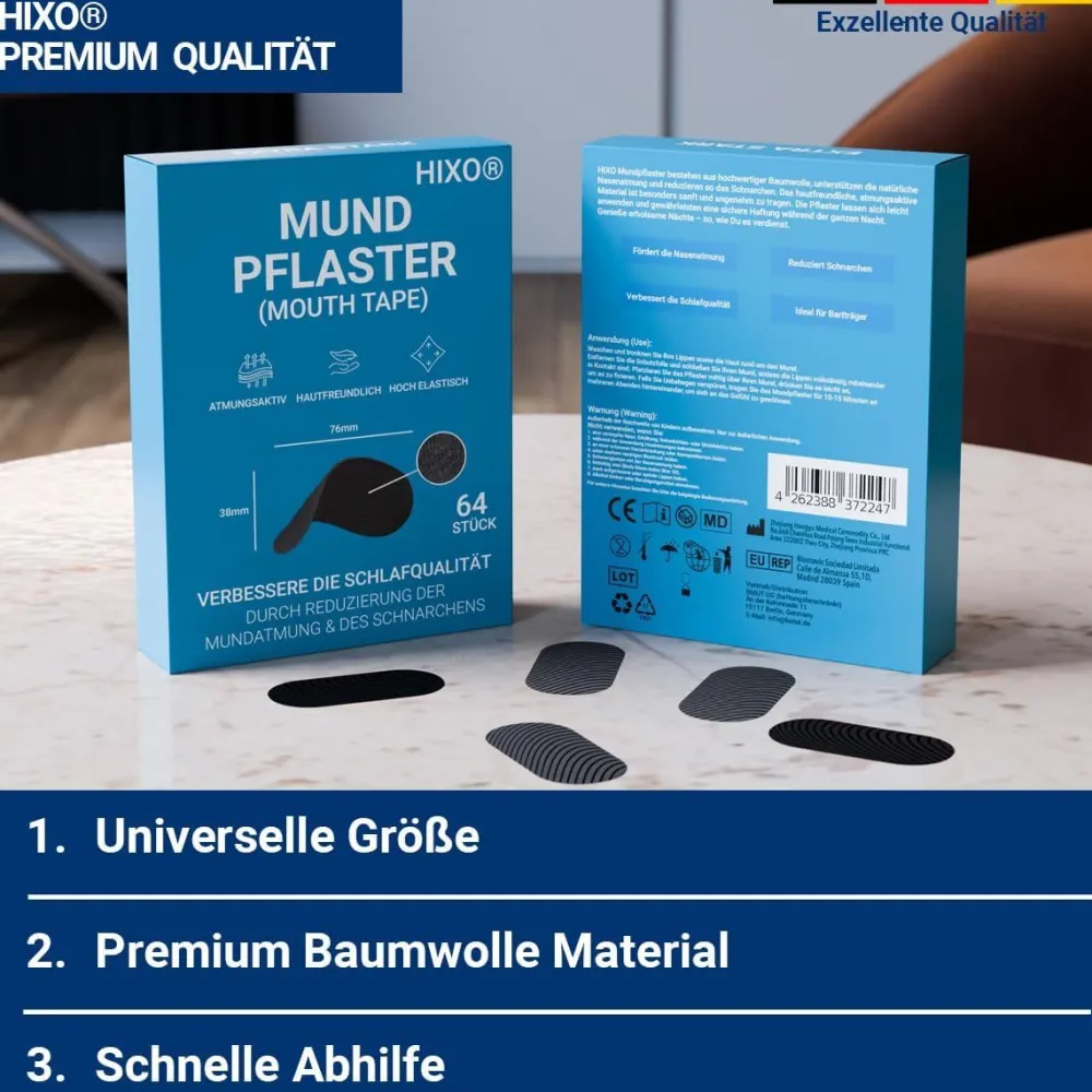 HIXO Mundpflaster Anti-Schnarchen – Extra Stark> Discount