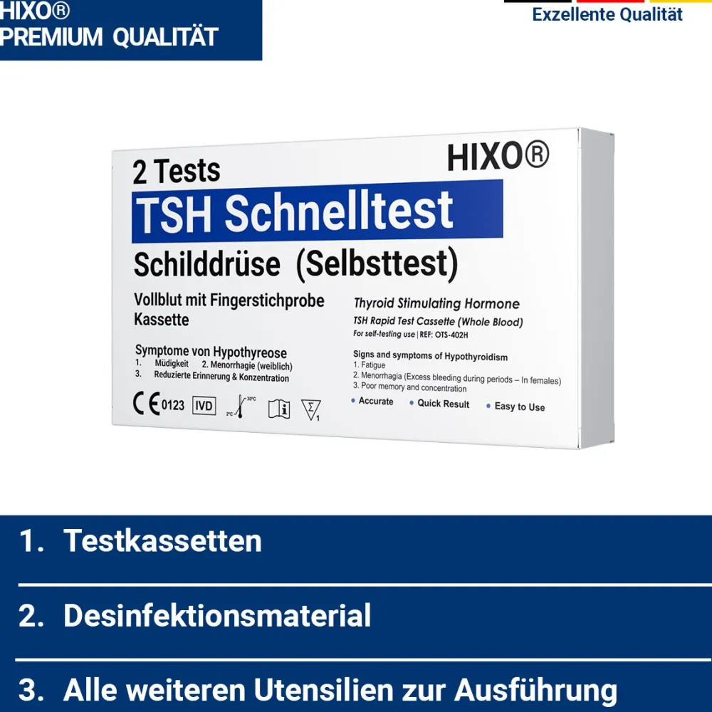HIXO TSH Schnelltest Schilddrüsenunterfunktion> New