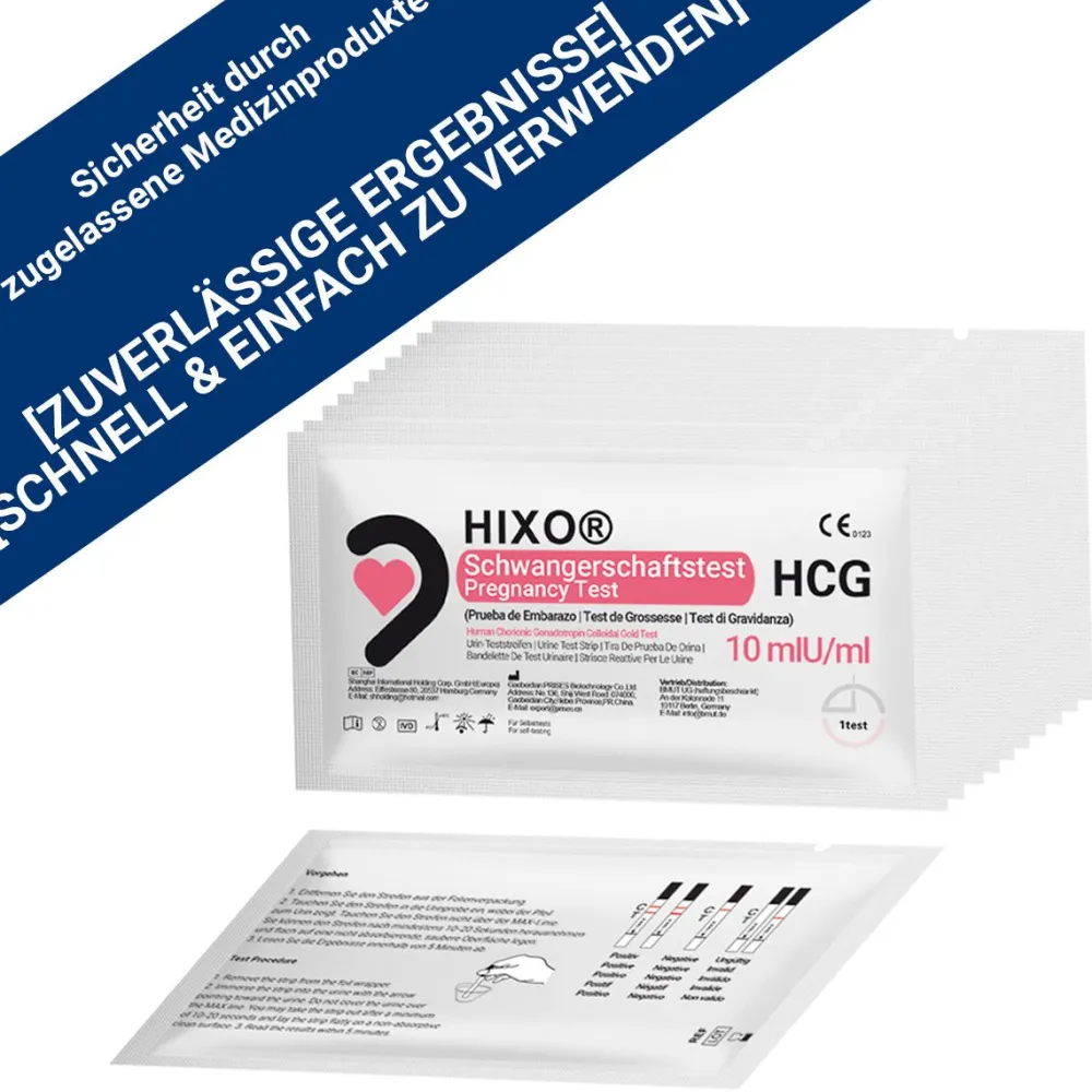 HIXO ultraempfindlicher Schwangerschaftstest 10 miu/ml> Outlet