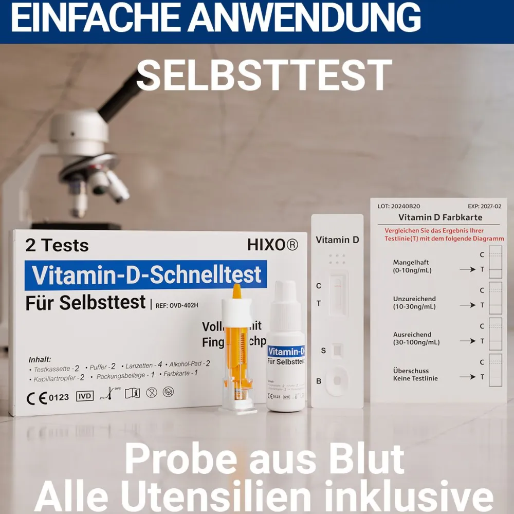 HIXO Vitamin D Selbsttest – Schnelltest> Clearance