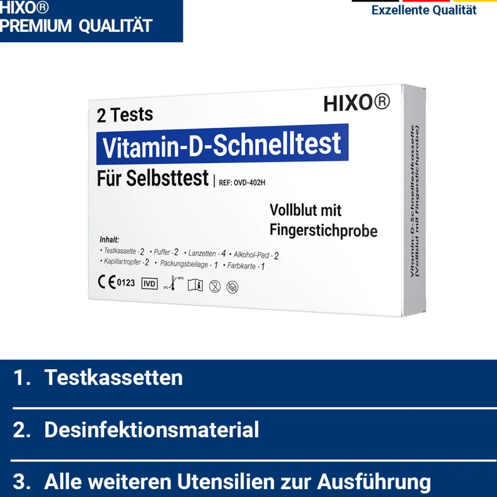 HIXO Vitamin D Selbsttest – Schnelltest> Clearance
