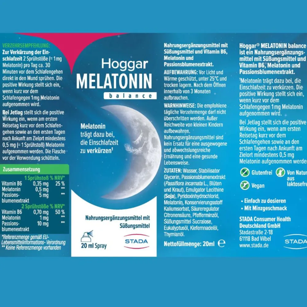 Hoggar® Melatonin Einschlaf-Spray> New
