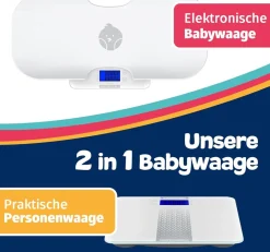 HomeKidsWorld Kombi-Waage Baby & Erwachsene – digital & präzise|