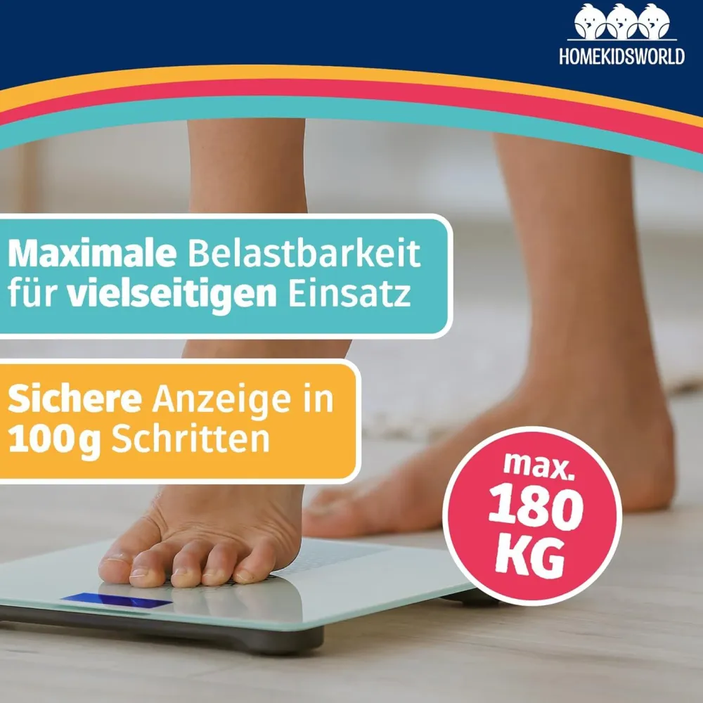 HomeKidsWorld Kombi-Waage Baby & Erwachsene – digital & präzise|