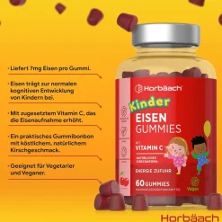 Horbaach Kinder Eisen Vitamin C Gummibärchen> New