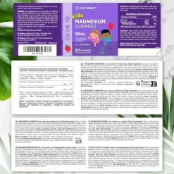 Horbaach Magnesium 90mg Gummibärchen für Kinder| Clearance