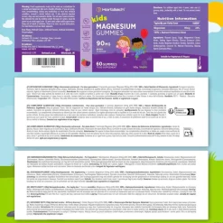 Horbaach Magnesium 90mg Gummibärchen für Kinder| Clearance