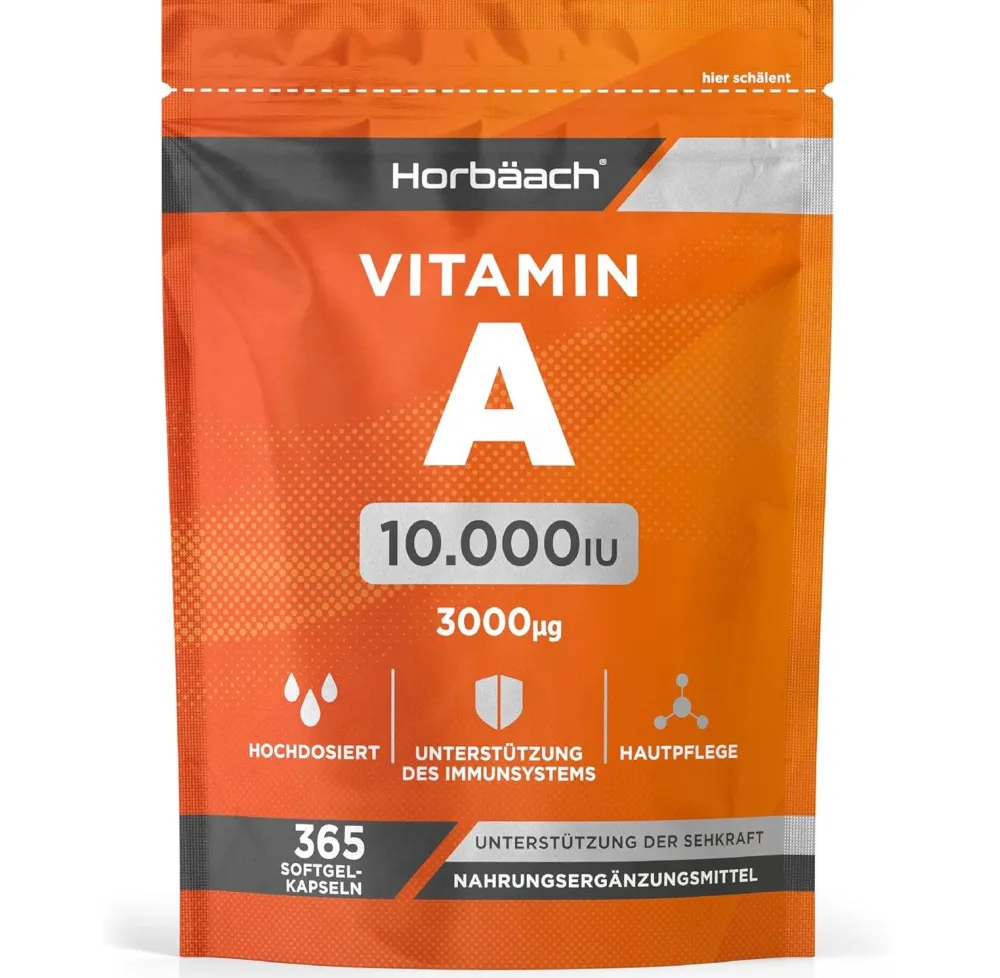 Horbaach Vitamin A Hochdosiert 10000 IE Kapseln> Outlet