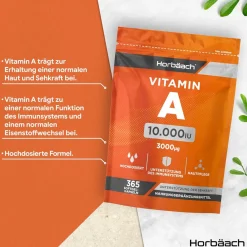 Horbaach Vitamin A Hochdosiert 10000 IE Kapseln> Outlet