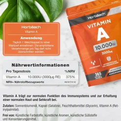 Horbaach Vitamin A Hochdosiert 10000 IE Kapseln><noscript><img width=