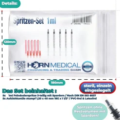 Horn Medical Spritzen-Set 1ml Feindosierspritzen><noscript><img width=