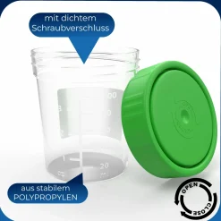 Horn Medical Urinproben-Becher 125ml mit Schraubverschluss|