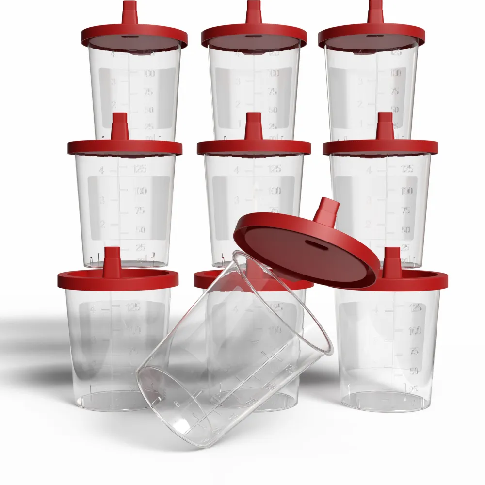 Horn Medical 10 Urinproben-Becher mit Schnappdeckel| Outlet