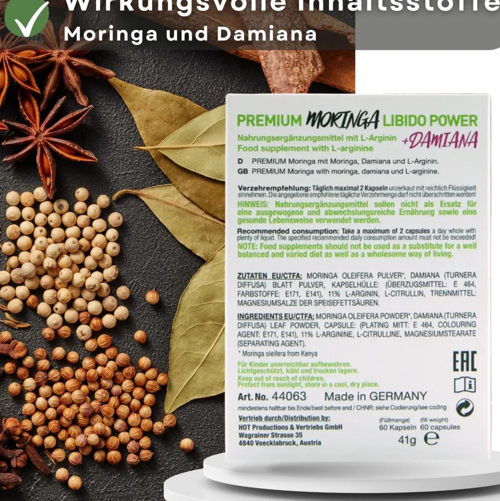 - Moringa Frau Libido Booster|HOT Hot