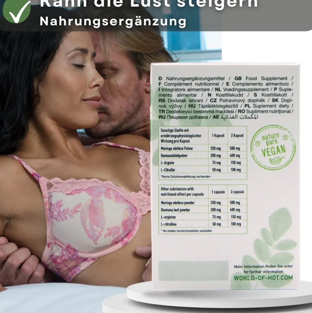 - Moringa Frau Libido Booster|HOT Hot