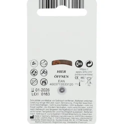 Hörgerätebatterien PP312> Hot