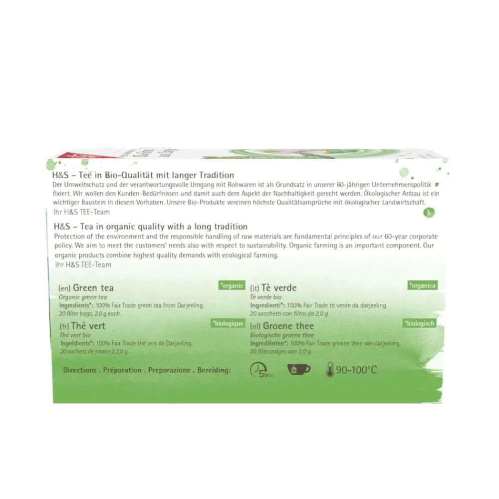 H&S Bio Grüner Tee aus Darjeeling>H&S Arzneitee
