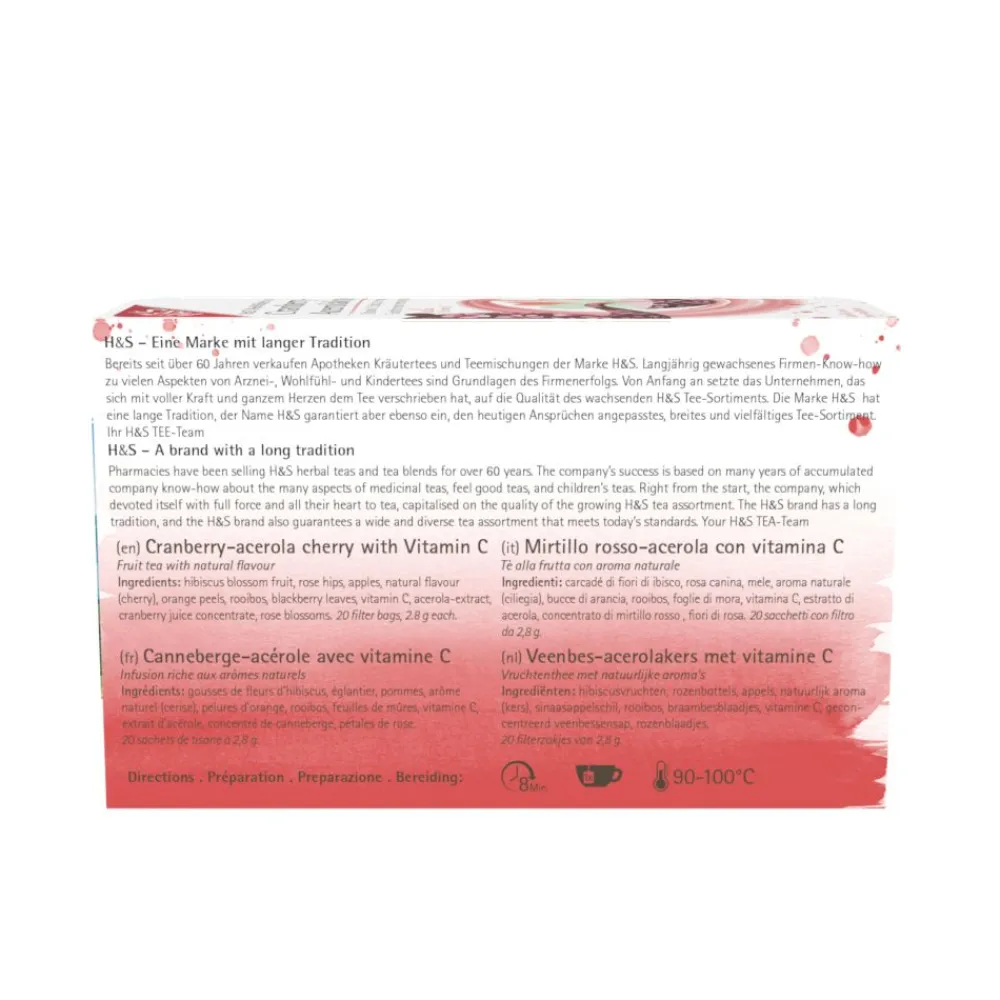 H&S Cranberry-Acerolakirsche|H&S Arzneitee Outlet