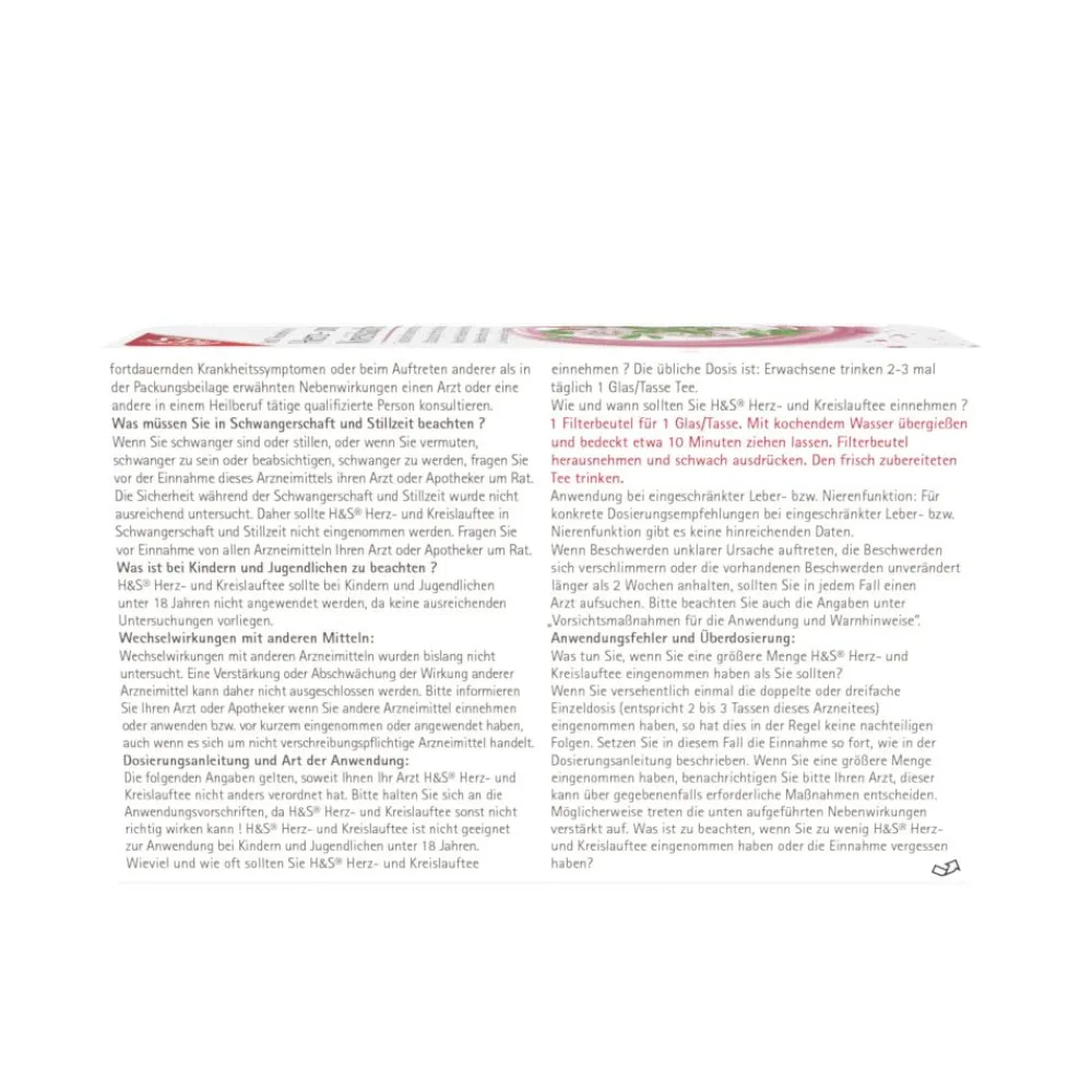 H&S Herz- und Kreislauftee Nr. 7>H&S Arzneitee Sale