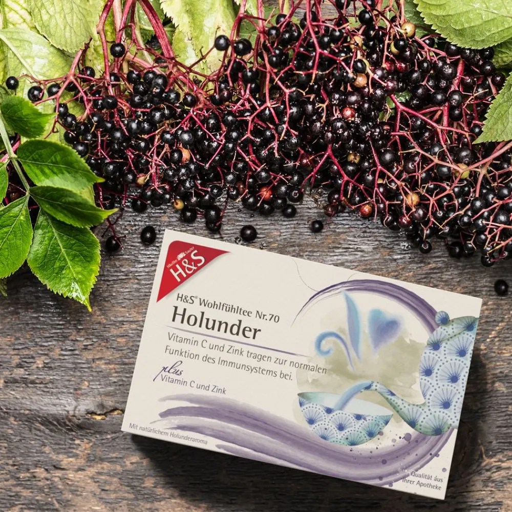 H&S Holunder mit Vitamin C und Zink Filterbeutel>H&S Arzneitee Clearance