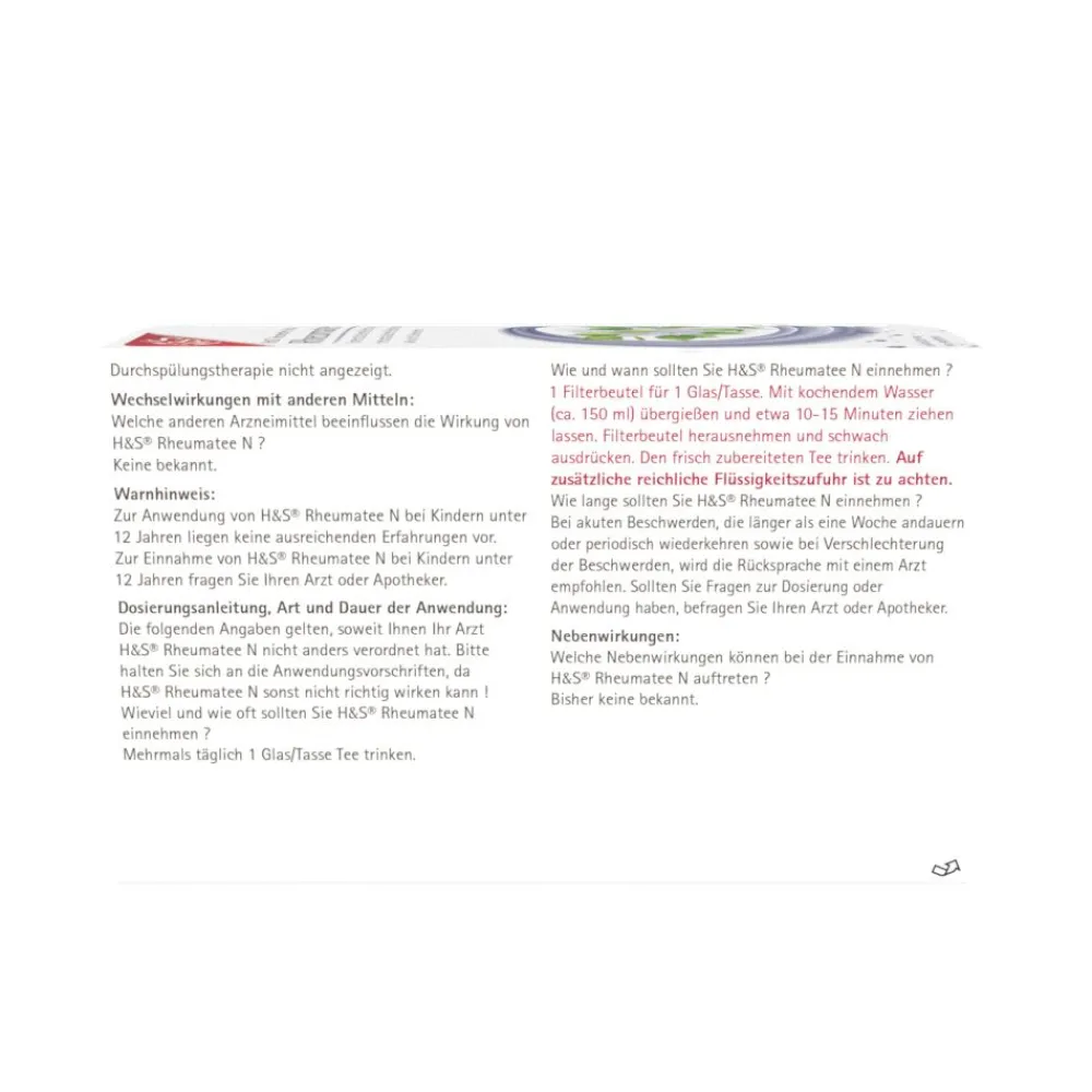 H&S® Rheumatee N|H&S Arzneitee Online