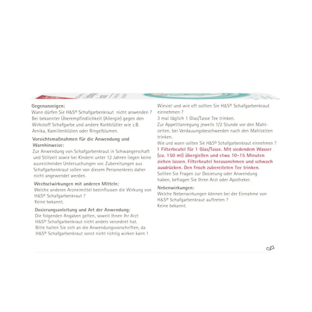 H&S Schafgarbenkraut Nr. 28>H&S Arzneitee