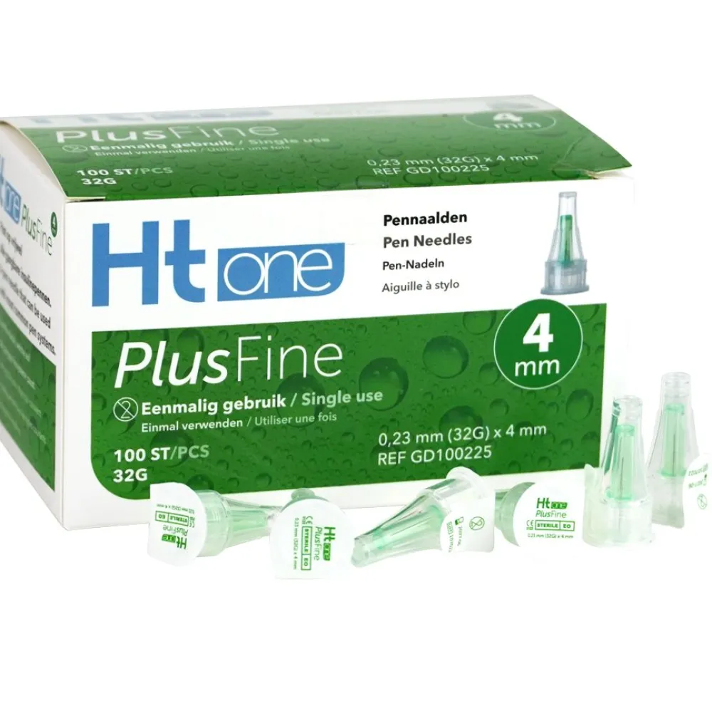 HT One PlusFine 4mm Pen-Nadeln (32G) - 100 Stück>TESTER Best