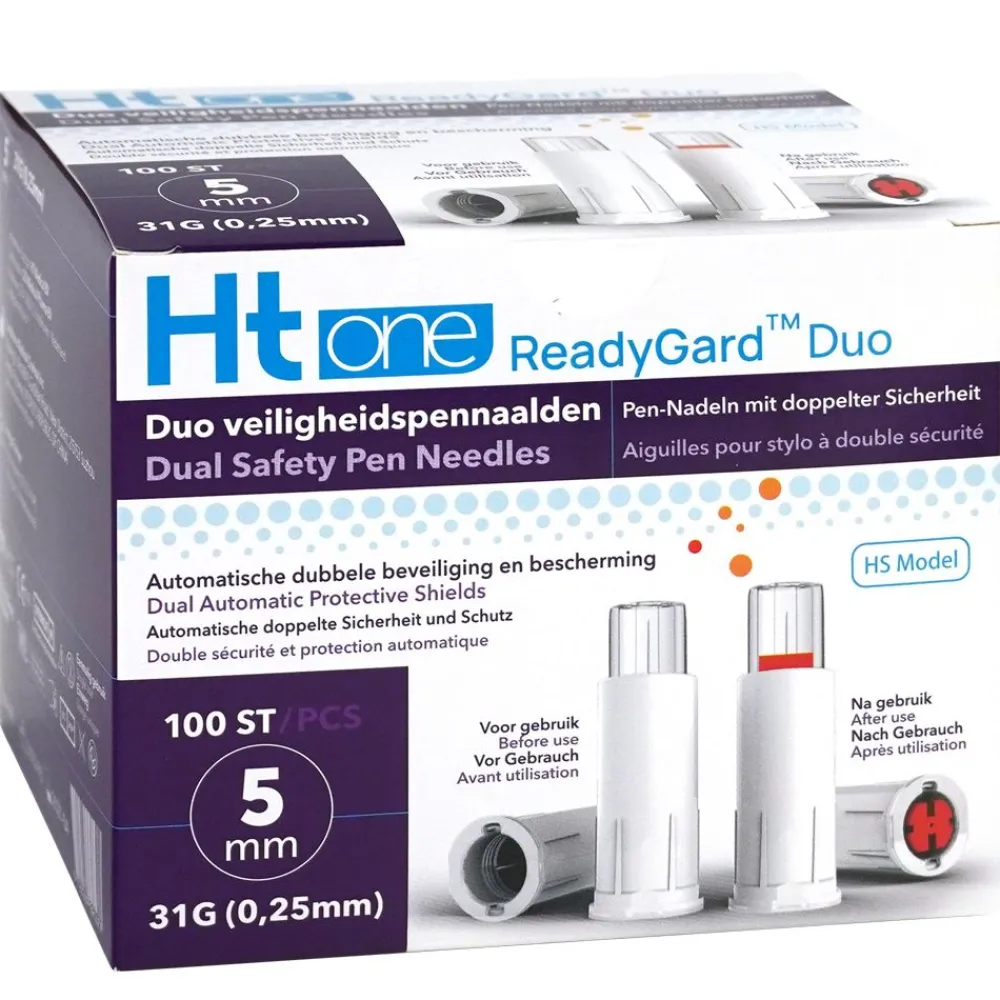 HT One ReadyGard Duo Sicherheitsnadeln 31G - 5mm|TESTER