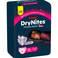 Huggies Nachtwindeln Mädchen ab 13 bis ca. 17 Jahre|DryNites Outlet