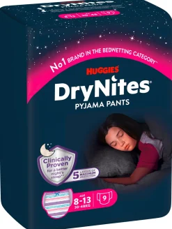 Huggies Windeln Windelhosen Mädchen 8-13 J (30-48 kg) Monatspack>DryNites Best