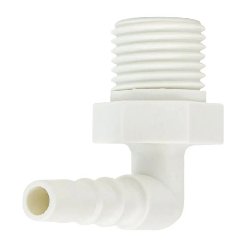 AEROpart Winkel-Schlauchanschlusstülle UNF 9/16" – 6 mm, weiß>HUM Best