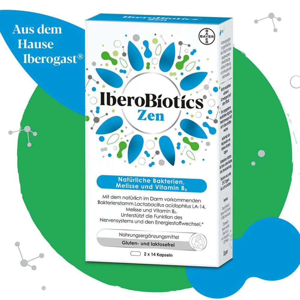 IberoBiotics® Zen - für ein gutes Bauchgefühl in stressigen Zeiten - Jetzt 20% mit dem Code 20 sparen*|Iberogast Sale