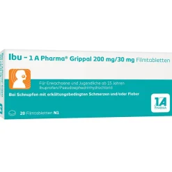 Ibu - 1 A Pharma® Grippal 200 mg/30mg| New