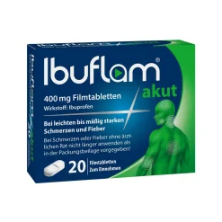 Ibuflam akut 400 mg | Bei Schmerzen & Fieber | Schnelle, langanhaltende Hilfe| Hot