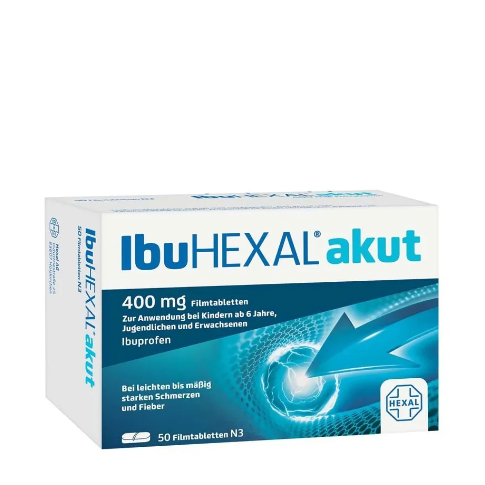 Ibu® akut 400 mg - Ihr Ibuprofen gegen Schmerzen für Ihre Hausapotheke|Hexal Clearance